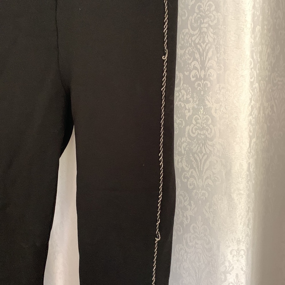 ZARA BLACK BEADED LEGGING Sz: S - Picture 3 of 5